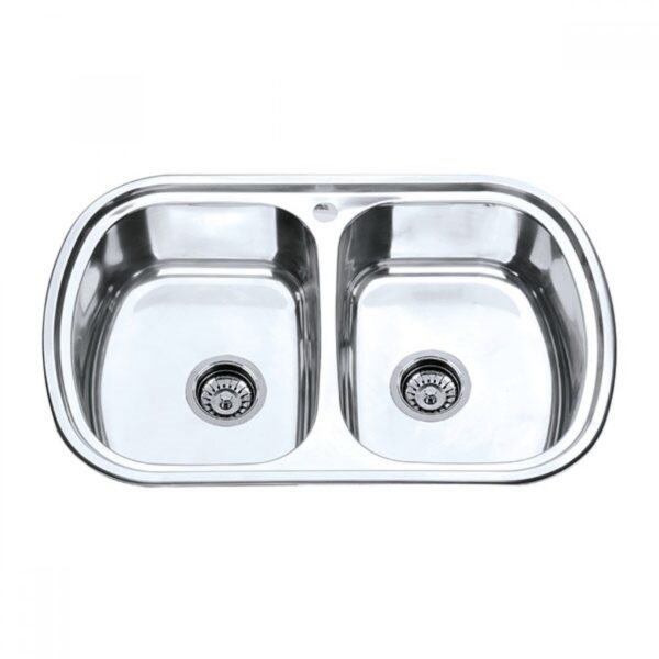 ZERIX мойка Z7749D-08-180Е DOUBLE (SATIN) (7шт/ящ) 1
