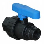 Кран шаровой компрессионный внутр.резьба PN10 d 25x3/4" для ПЭ труб,РТП