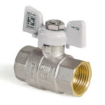 KOER Кран шаровый 1/2 ГГБ WHITE PN40 (KR.217.W) (24/96шт.)