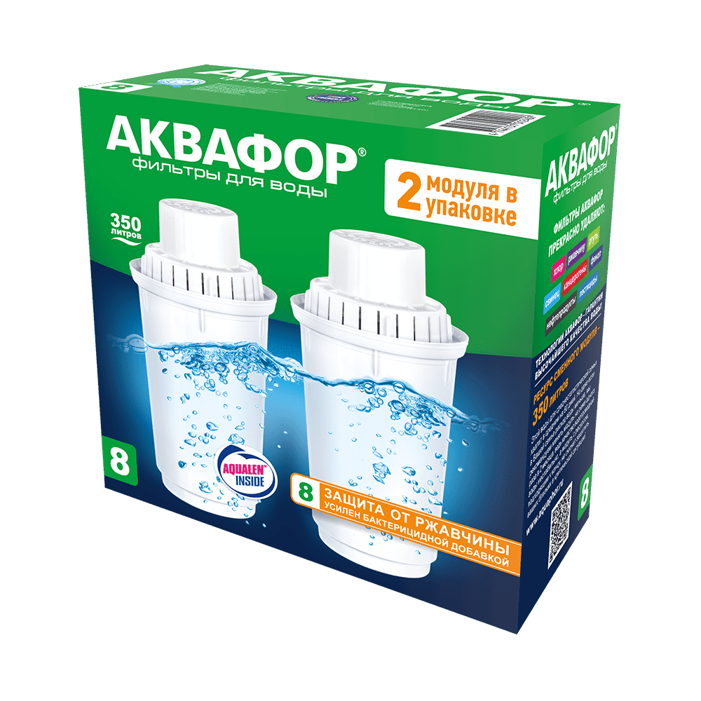 Модуль сменный фильтрующий Аквафор В8 (В100-8) (комплект) (2 шт.) акц. 1 Модуль сменный фильтрующий Аквафор В8 (В100-8) (комплект) (2 шт.) акц. 1