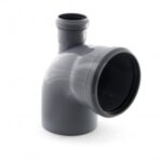 EUROPLAST Отвод 110/90 с вых. на 50 (ВЕРХ)