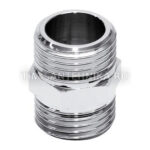 Нипель хромированный 1/2нар*1/2нар TIM (10/300 шт.)