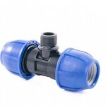 Тройник компрессионный 32x1/2" наружн.резьба для ПЭ труб, РТП (30 шт.)