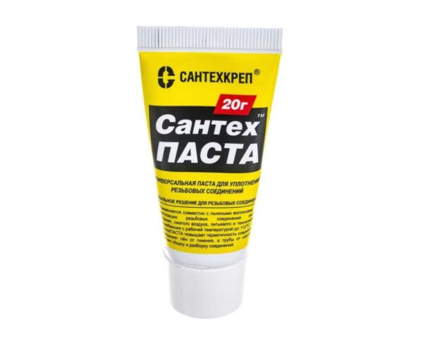 Паста для уплотнения резьбовых соедиений "СантехПАСТА" 20 гр. в тубе (Н) (500 шт.) 1