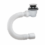 ДХ-522, ОРИО сифон для душевого поддона, 1 1/2 х 50, "клик-клак" с гибкой трубой 40-50, L=650мм
