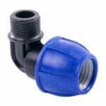 Отвод компрессионный 20x1/2" наруж.резьба для ПЭ труб, РТП (155 шт.)