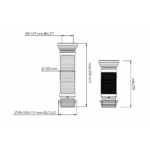 G701-2 Гофрированный удлинитель для унитаза армированный ZEGOR (L500 мм) (20 шт.)
