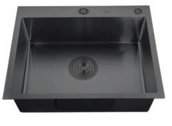 ZERIX ZH5843-215 NANO-BLACK (GRAPHITE) (3.0/0.8) Мойка из нерж. стали (1 шт/ящ) 1 ZERIX ZH5843-215 NANO-BLACK (GRAPHITE) (3.0/0.8) Мойка из нерж. стали (1 шт/ящ) 1