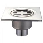 CHAMPION DRAIN-03-15x15-180 Душевой трап из нержавеющей стали 150x150мм, прямой отвод (36 шт/ящ)