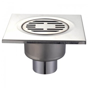 CHAMPION DRAIN-03-15x15-180 Душевой трап из нержавеющей стали 150x150мм, прямой отвод (36 шт/ящ) 1 CHAMPION DRAIN-03-15x15-180 Душевой трап из нержавеющей стали 150x150мм, прямой отвод (36 шт/ящ) 1