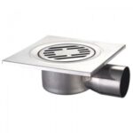CHAMPION DRAIN-04-15x15-90 Душевой трап из нержавеющей стали 150x150мм, угловой отвод (36 шт/ящ)