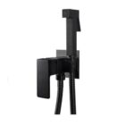 Смеситель для биде MIXXUS KUB-333 BLACK (с лейкой) из нерж.стали SUS304 (цв.черн