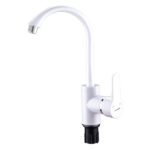 Смеситель кухня PLAMIX LEON-011 White (без подводки) (20 шт/ящ)
