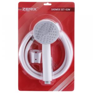 Лейка ZERIX SHOWER SET-02W Набор (шланг, лейка, кронштейн) цвет белый(20шт) 1 Лейка ZERIX SHOWER SET-02W Набор (шланг, лейка, кронштейн) цвет белый(20шт) 1