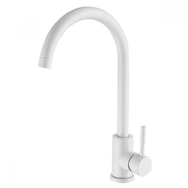 Смеситель кухня MIXXUS SUS-011 WHITE из нерж. стали SUS304 (цвет белый) (10 шт/ящ) 1