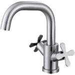 Смеситель умывальник ZERIX GTA-001 из нерж. стали SUS304 (1/10шт.)