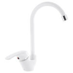 Смеситель кухня PLAMIX AFINA-011 White (без подводки) (20 шт/ящ)