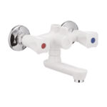 Смеситель для ванны PLAMIX Omega-142 White (без шланга и лейки) (20шт.)
