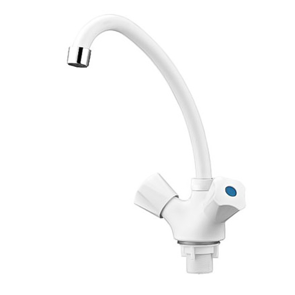 Смеситель кухня PLAMIX Omega-271 White (без подводки) (20 шт/ящ) 1
