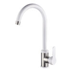 Смеситель кухня ZERIX MADRID-011 WHITE (LR74105W) из нерж.стали (10 шт/ящ)