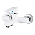 Смеситель для ванны PLAMIX Oscar-009.White (без шланга и лейки) (24 шт/ящ)