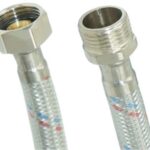 TIM 1/2 г/ш - 120 см Гибкая подводка для воды в оплетке с ПВХ покрытием (80 шт.)