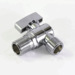 Угловой кран для подключения приборов (хром) 1/2"*1/2" TIM (1/60 шт.)