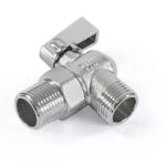 Угл.кран для подкл.приборов матовый НИКЕЛЬ 1/2"*3/4" TIM (1/60 шт.)