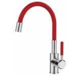 Смеситель кухня MIXXUS PREMIUM RIO 011 REFL. RED с сил. изл. (цв.красный.)(10)