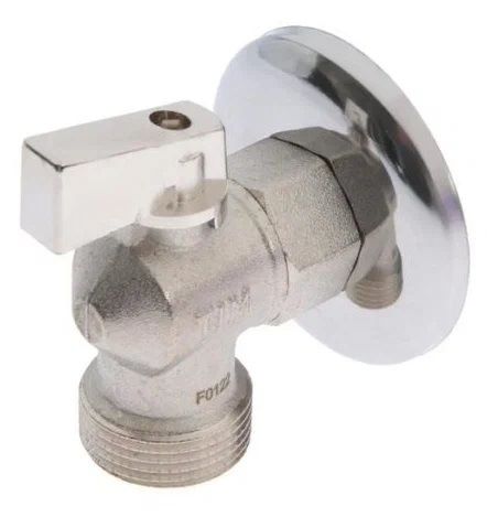 Угл.кран для подкл.приборов матовый НИКЕЛЬ 1/2"*1/2" TIM (1/60 шт.) 1 Угл.кран для подкл.приборов матовый НИКЕЛЬ 1/2"*1/2" TIM (1/60 шт.) 1