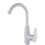 Смеситель для кухни PLAMIX CEZAR-011-B SET White (с подводкой) (20 шт/ящ)