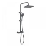 Душевая колонна со смесителем ARMATA BCF-009-J GRAPHITE .с КНОП.ПЕРЕКЛ.из алюм.,3 реж.(Цвет графит)