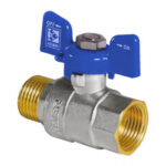 KOER Кран шаровый 3/4 ГШБ BLUE PN40 (KR.218.B) (14/56шт.)