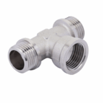 Тройник никелированный 1/2ш*1/2г*1/2ш (ZEISSLER) TIM (10/80)