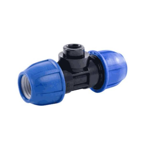 Тройник компрессионный 20x1/2" внутр.резьба для ПЭ труб, РТП (60шт.) 1