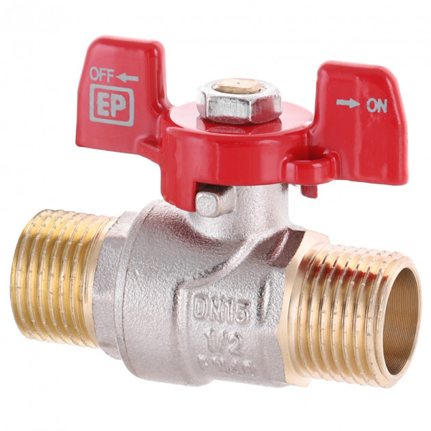 Кран EUROPRODUCT 1/2 EP.130- 1/2" ШШБ (12/96шт) 1 Кран EUROPRODUCT 1/2 EP.130- 1/2" ШШБ (12/96шт) 1
