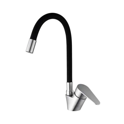 Смеситель кухня MIXXUS ASA-011 REFL.BLACK (NEO-011 REFL.BLACK) с сил.изл. из нерж. стали SUS304 1