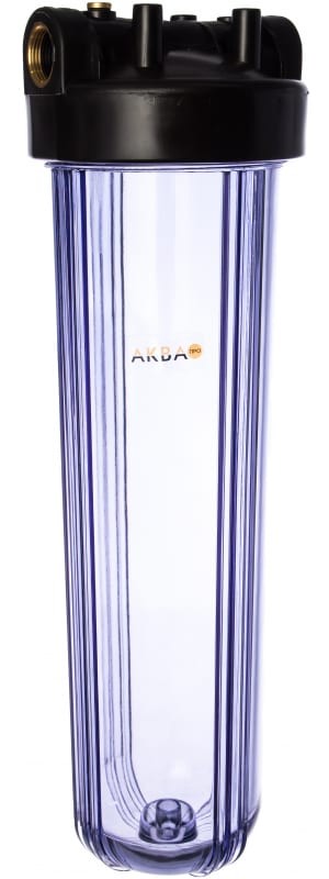 Корпус 20ВВ PET ХВС 1" прозр., ключ и скоба. Кит. MY-H20ТB01 (ВВ 20) 1 Корпус 20ВВ PET ХВС 1" прозр., ключ и скоба. Кит. MY-H20ТB01 (ВВ 20) 1