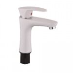 Смеситель для умывальника PLAMIX CEZAR-001 SET WHITE (с подводкой) (20 шт/ящ)