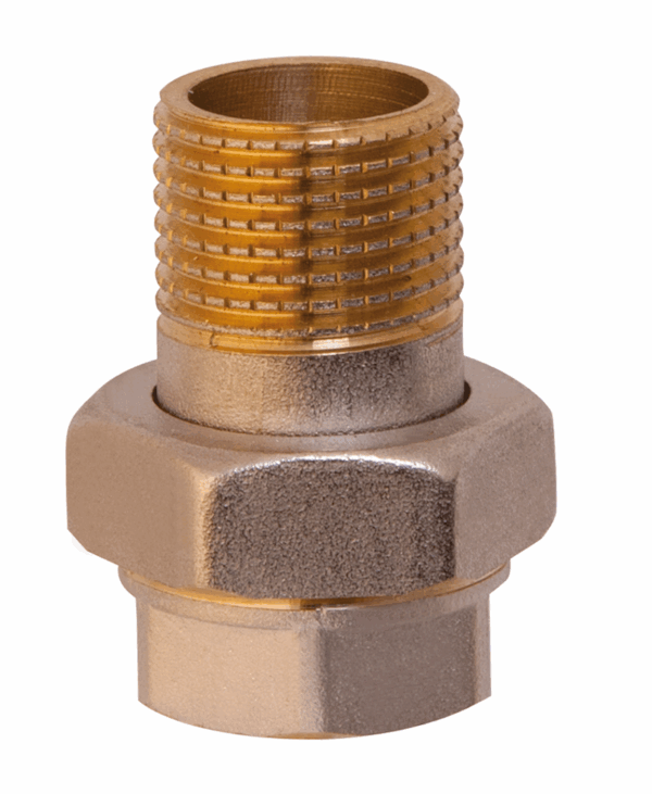 WP Сгон американка 1/2" прямой (латунь) (150 шт/ящ) 1