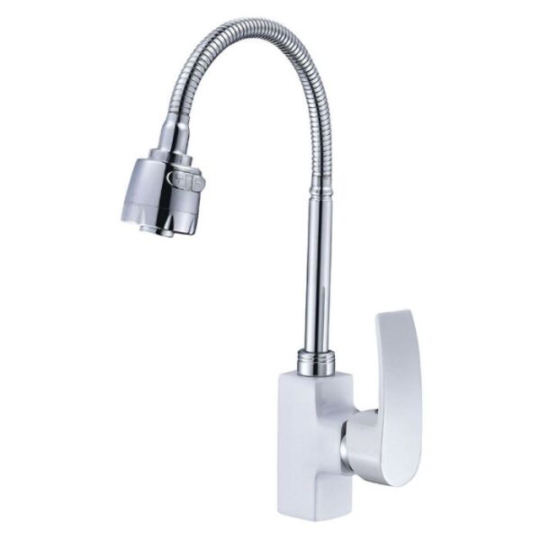 Смеситель кухня MIXXUS MAGNUM 011 (NUT) WHITE-CHROME REFL. (10 шт/ящ) 1
