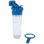 Корпус 10SL ХВС 3/4" прозрачный, ключ и скоба. FHPR34  Кит.