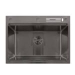 MIXXUS MH7050-SK NANO-BLACK (3.0/0.8) Мойка из н.ст.С СТУП.для суш.с подст.под ножи(графит)(1 шт/ящ)