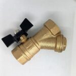 TIM Кран шаровой с фильтром механич.очистки (бабочкой) 1/2" (18/72 шт.)