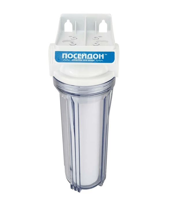 Корпус водоочиститель "Посейдон-1 Гео" прозрачный 3/4" (по 8шт) 1