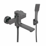 VIEIR Смеситель для ванны V113531G однорычажный с с коротким поворотным изливом (графит) (10/1шт)