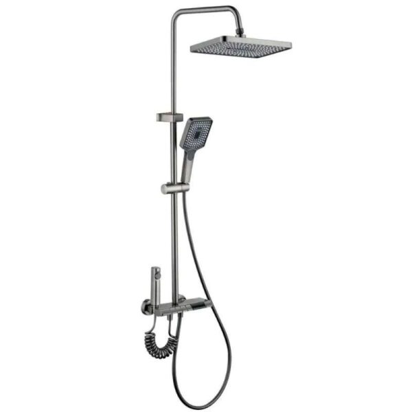 Душевая колонна со смесителем MIXXUS PREMIUM RIVIERA 009-J GRAPHITE с КНОП.ПЕРЕКЛ.4 реж.(Цвет графит 1