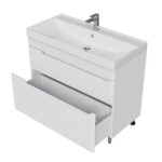(F3) Flat 100/2 тумба напольная (раковина Line 100) 5