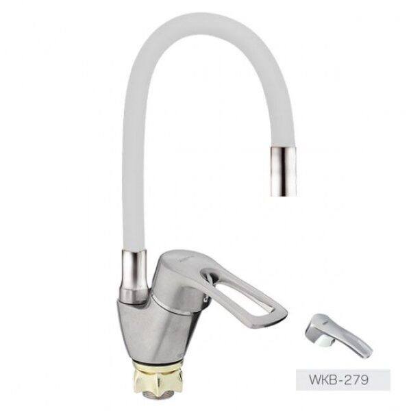 Смеситель кухня ZERIX YUB 279 REFLECTOR WHITE (10 шт/ящ) 1