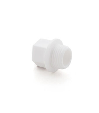 Заглушка резьбовая PPR  1/2", PN25 белый, РТП (480/120) 1